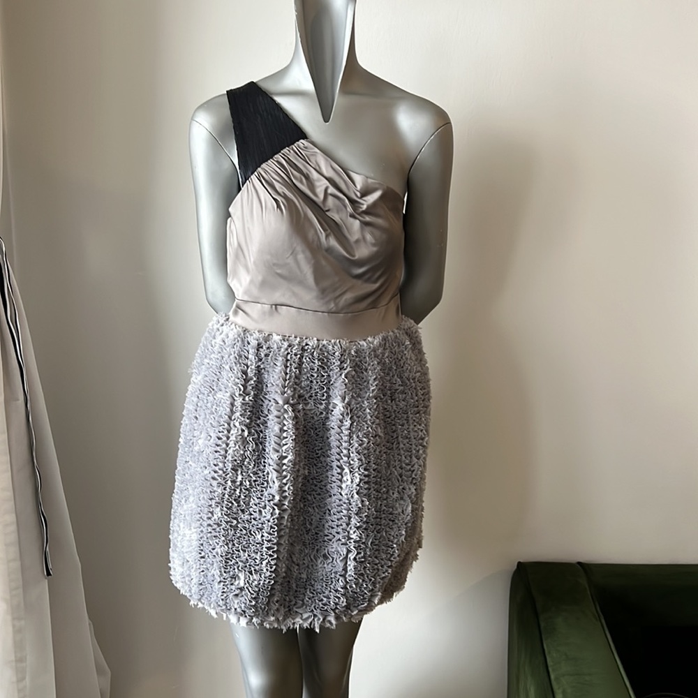 RACHEL SIN ONE SHOULDER MINI DRESS SZ 6